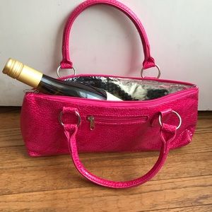 Hot Pink Insulated Wine Clutch